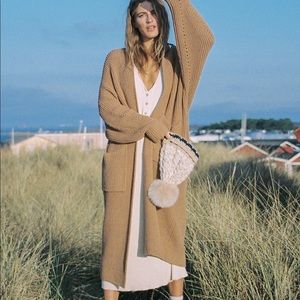 FREE PEOPLE SKYLARK CARDI KNIT DUSTER